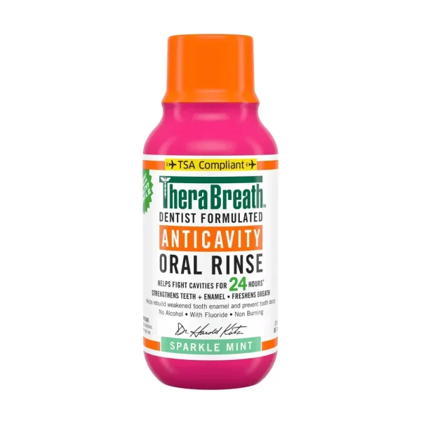 Therabreath AntiCavity Oral Rinse Sparkle Mint , 3 OZ